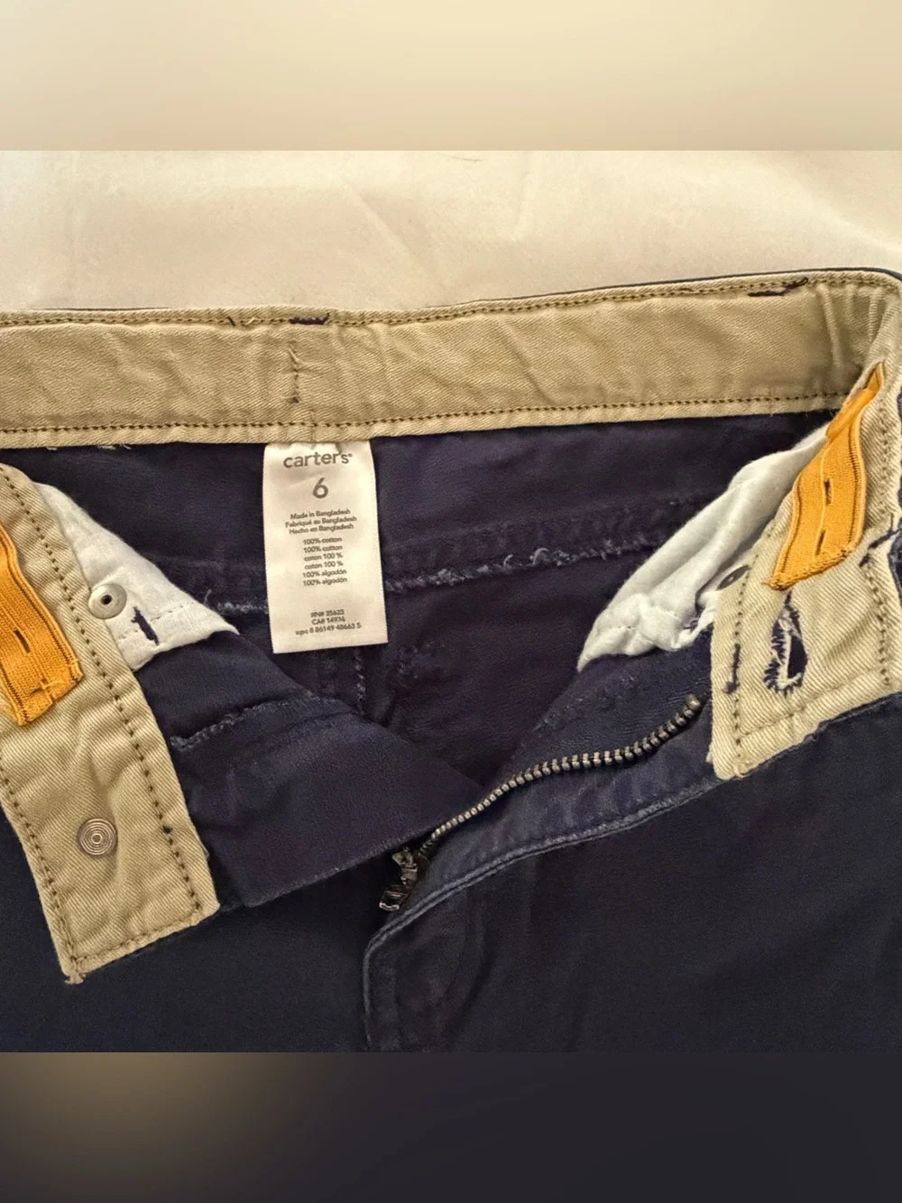 Carter’s Boys Pants Size 6 Navy Blue Straight Leg Casual Dress Pants
